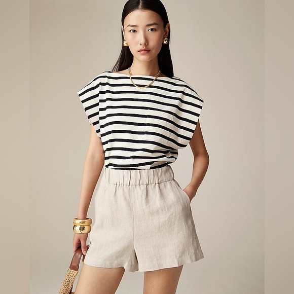 J Crew Tropez short in linen CA384 - Picture 2 of 6